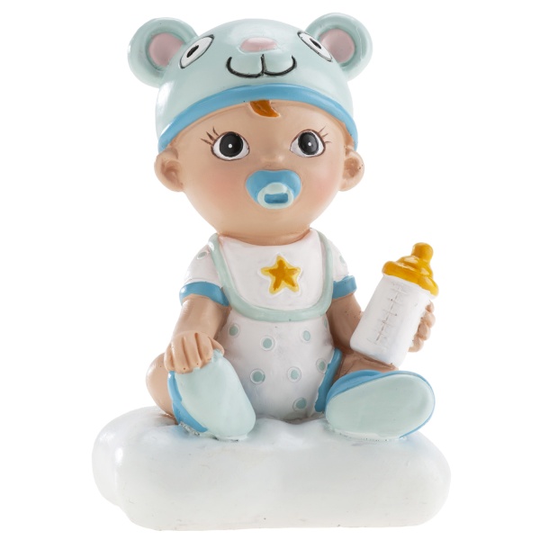 Baby party - Figurka na dort Chlapeček s lahvičkou 10 cm