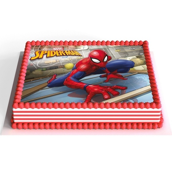 Fondánový list na dort Spiderman 14,8 x 21 cm