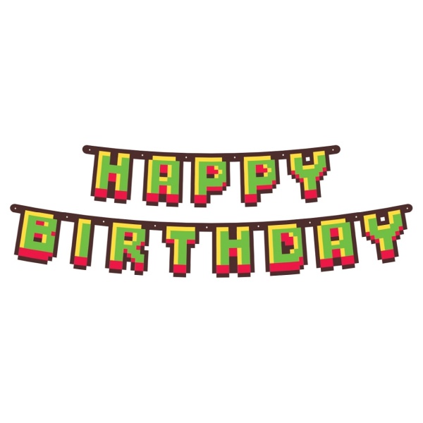 Girlanda Minecraft Happy Birthday 160 cm