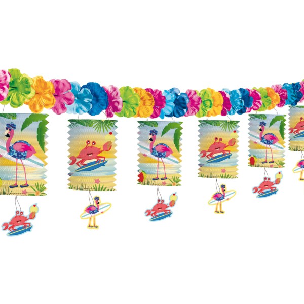 Girlanda s lampiony Plameňák Flamingo 3,6 m