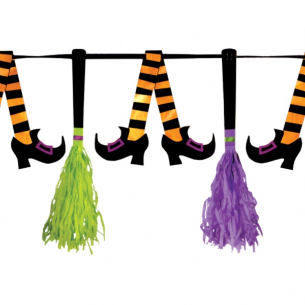 Girlanda střapcová Čarodějnice 254 cm