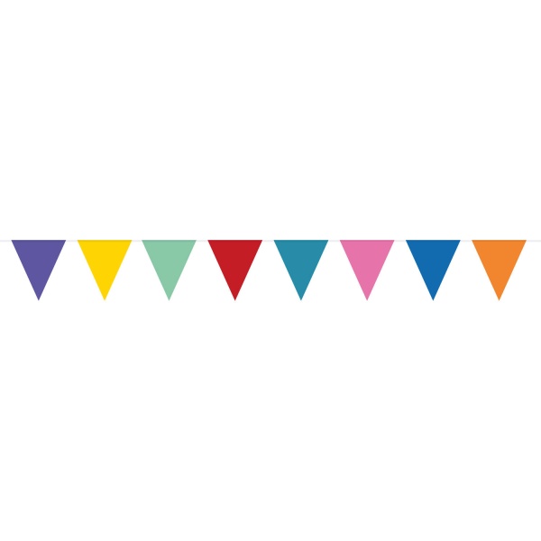 Girlanda vlaječková Multicolor 6 m (21 cm)