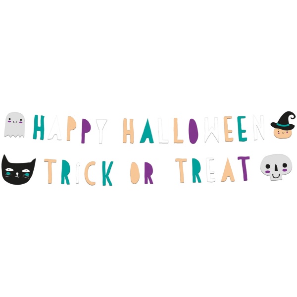 Halloween Trick or treat - Girlanda 2 ks