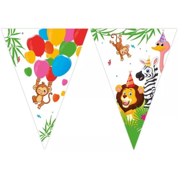 Levně Girlanda vlaječková Džungle party 2,3 m