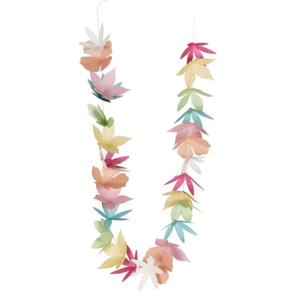 Tropical party - Havajský náhrdelník květinový 95 cm
