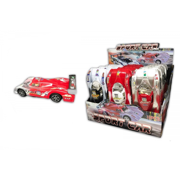 Hračka Sportovní auto s cukrovinkou stříbrné