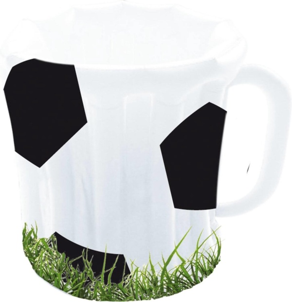 Hrnek na pivo nafukovací Fotbalový míč 60 cm