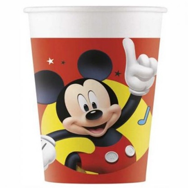 Levně Mickey Mouse - Kelímky papírové 200 ml 8 ks