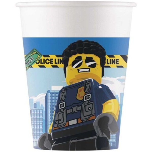 Lego city - Kelímky papírové 200ml 8ks