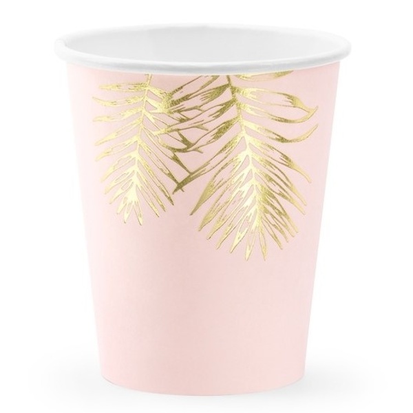 KELÍMKY růžové se zlatými lístky 220ml