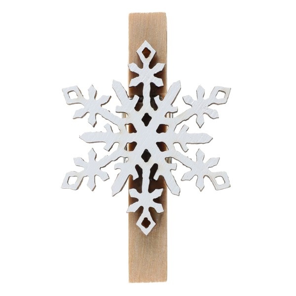 VÁNOČNÍ KOLÍČKY dekorační Vločka 6ks