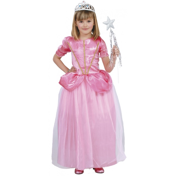 Kostým Princezna růžová 5-6 let (vel. M)