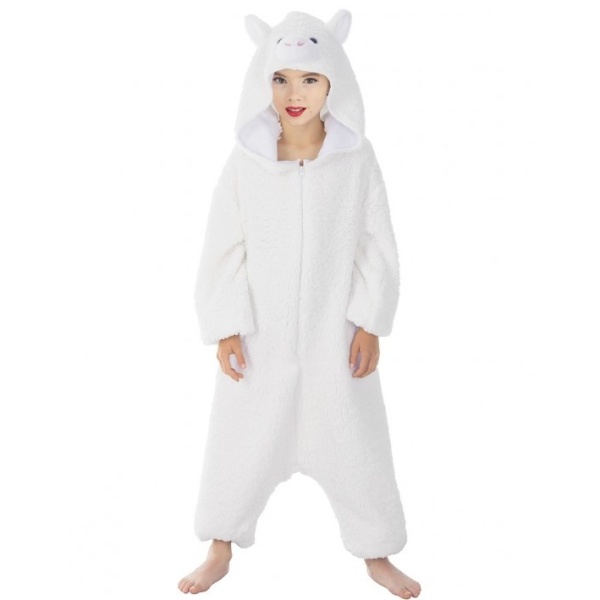 Kostým dětský Lama overal 10-11 let (vel. 140-146 cm)