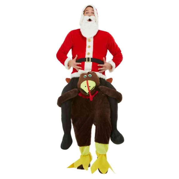 Kostým pro dospělé Kalhoty Santa na krocanovi – vel UNI