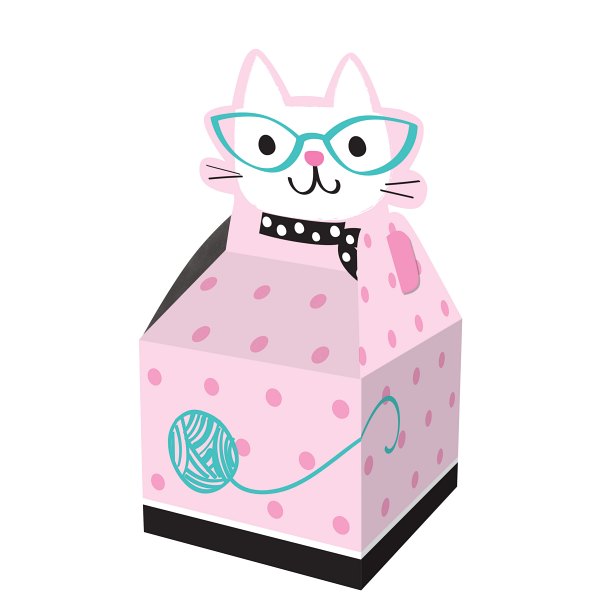 Veselá kočka  - Krabičky dárkové  23,2 x  9 x 9 cm 8 ks