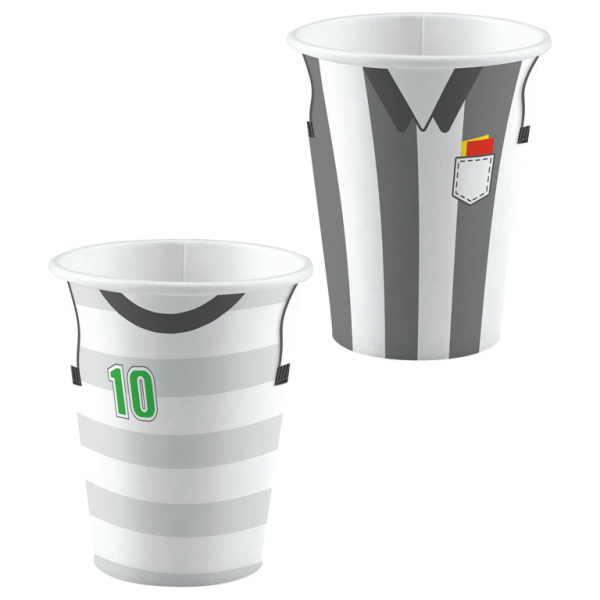 Fotbalová party - Kelímky papírové 8 ks 250 ml