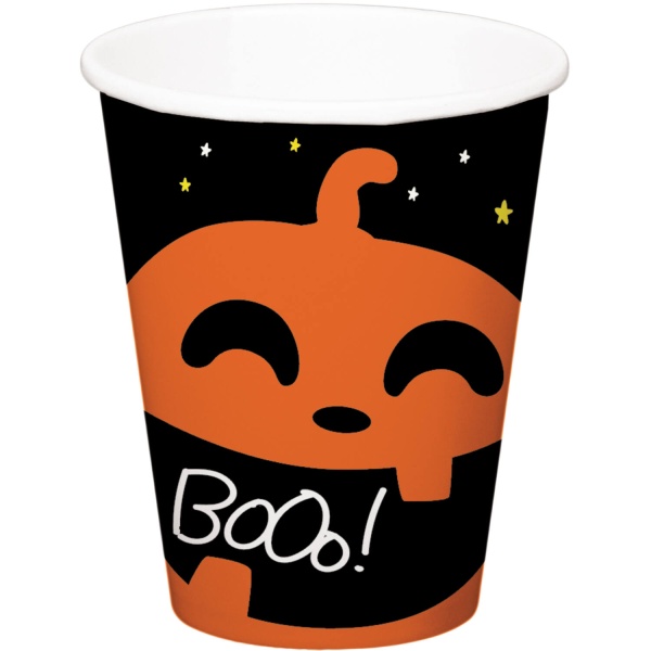 Halloween Boo -  Kelímky papírové  250 ml 6 ks