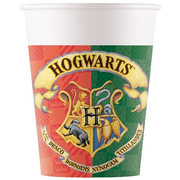 Harry Potter party - kelímky papírové 200 ml 8 ks
