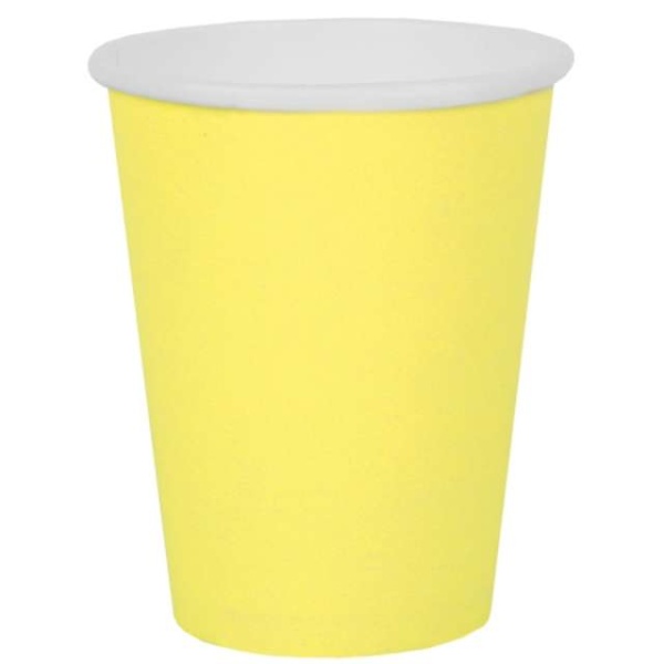 Kelímky papírové žluté 250 ml 10 ks
