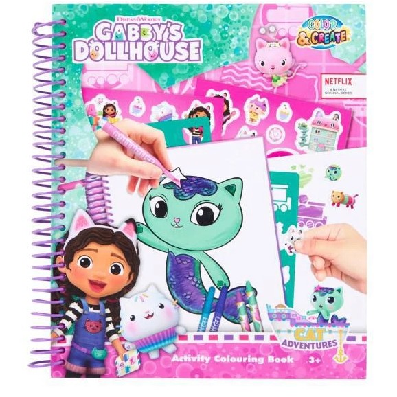 Kniha omalovánek a aktivit Gábinčin kouzelný domeček