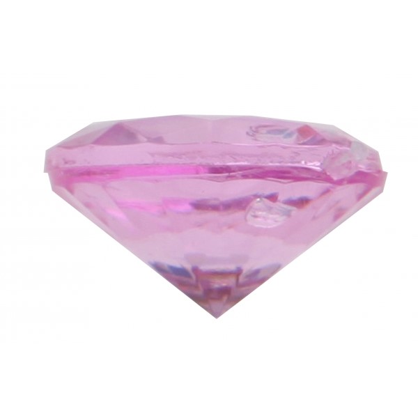 Levně Konfetky diamantové růžové 20 ks