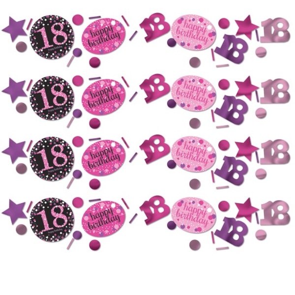 Konfety Sparkling růžové 18 1ks