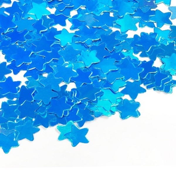 Konfety papírové Hvězdičky, modré, 12g