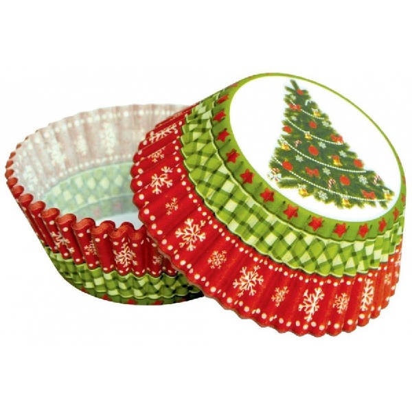 Košíčky na cupcakes Vánoční stromeček 50 ks