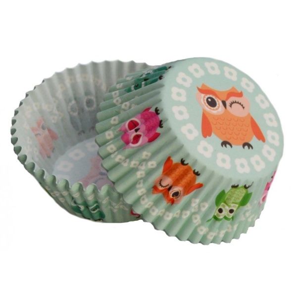 Košíčky na muffiny Sovičky 50 ks