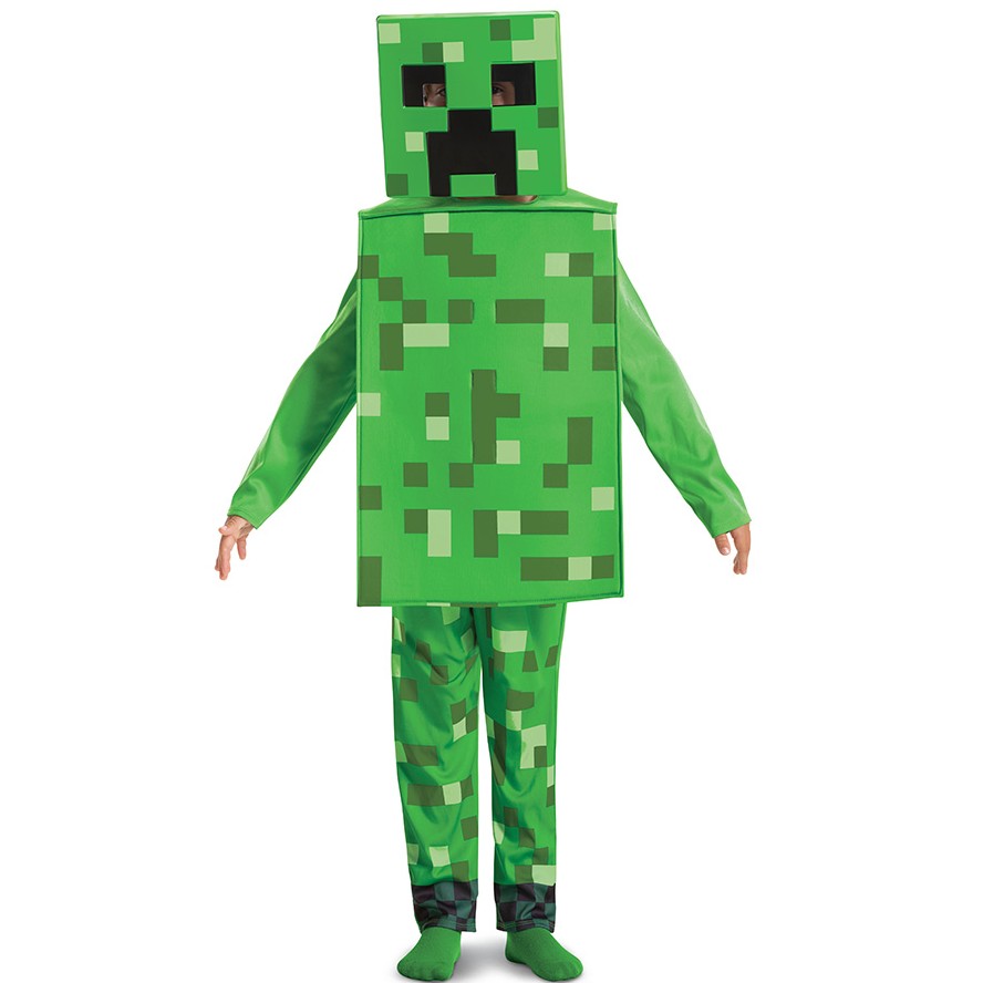 Levně Kostým Minecraft Creeper Fancy 10-12 let