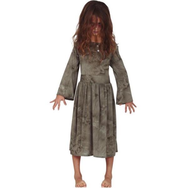 Levně Halloween - Kostým Šaty dětské Duch 5-6 let