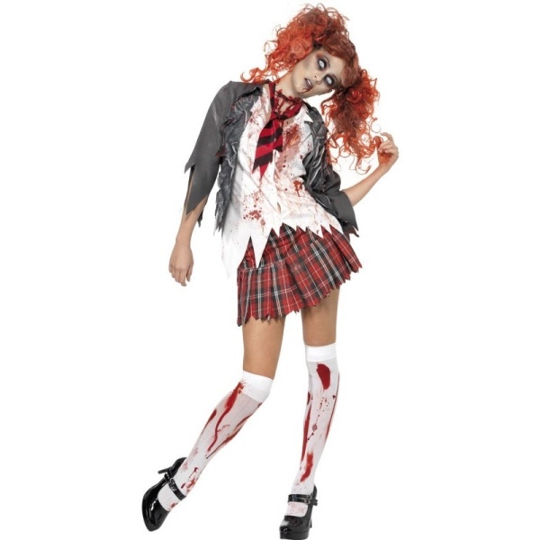 Kostým dámský Zombie školačka vel. XS