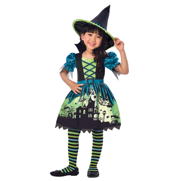 Halloween Hokus Pokus - Kostým dětský Čarodějnicevel. 6-8 let