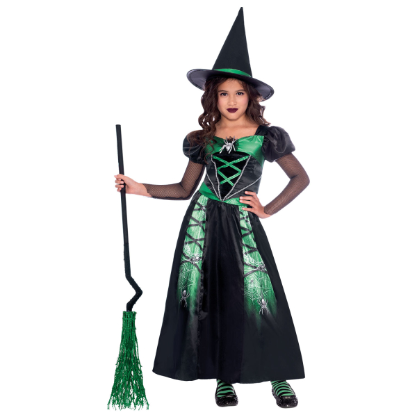 Čarodějnice - Kostým dětský , zelený