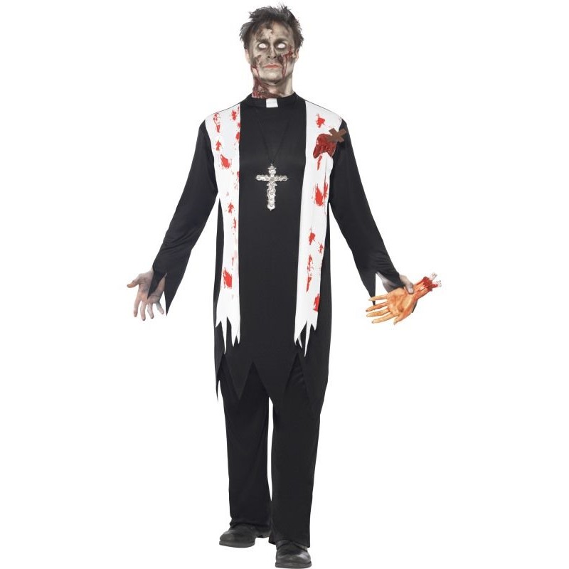 Halloween kostým - pánský Zombie Kněz