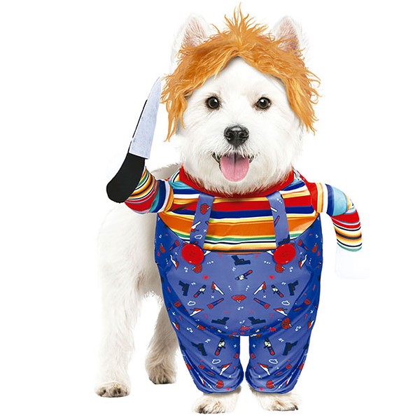 Kostým pro psa Halloween Panenka Chucky vel. S