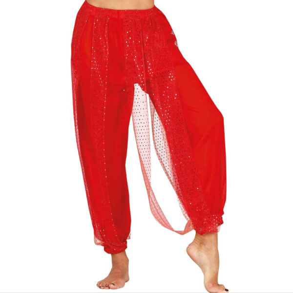 Kostýmové kalhoty Břišní tanečnice červené vel. L