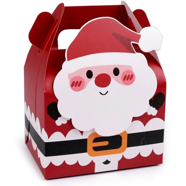 Krabička dárková vánoční Santa 11,5 x 15 x 8,5 cm 1 ks