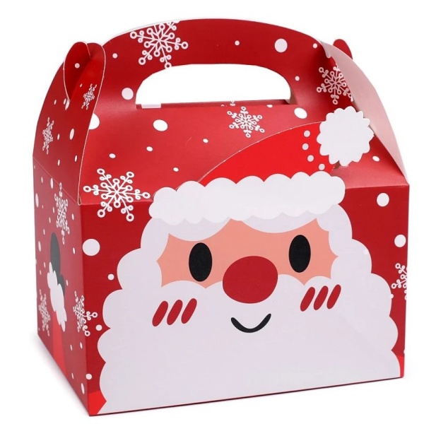 Levně Krabička dárková vánoční Santa 16 x 17 x 9,5 cm 1 ks