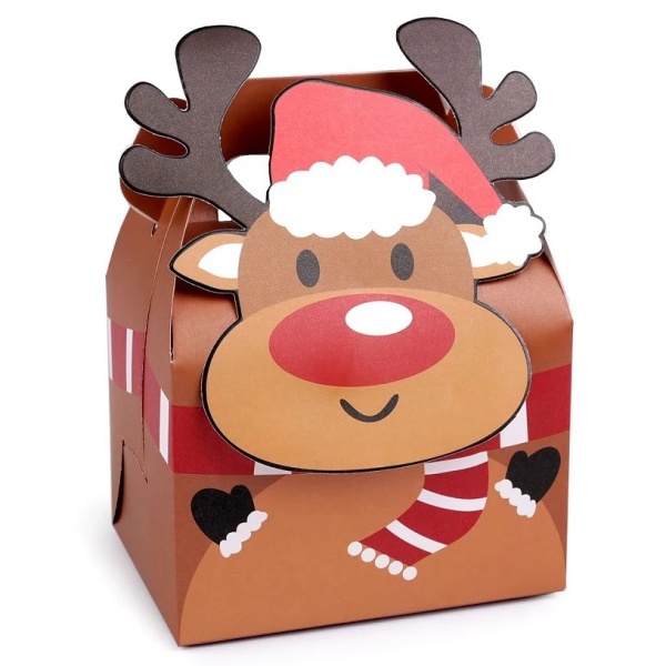 Levně Krabička dárková vánoční Sob 11,5 x 15 x 8,5 cm 1 ks