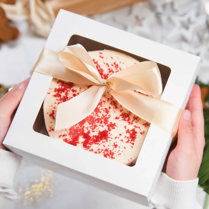 Krabi�ka na dort s pr�hledn�m ok�nkem 25 x 25 x 15 cm 1 ks