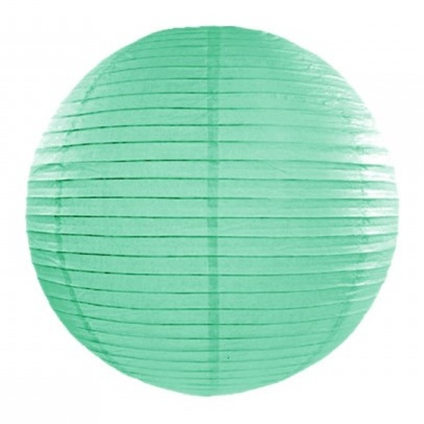 Lampion dekorační mint 35cm 1ks