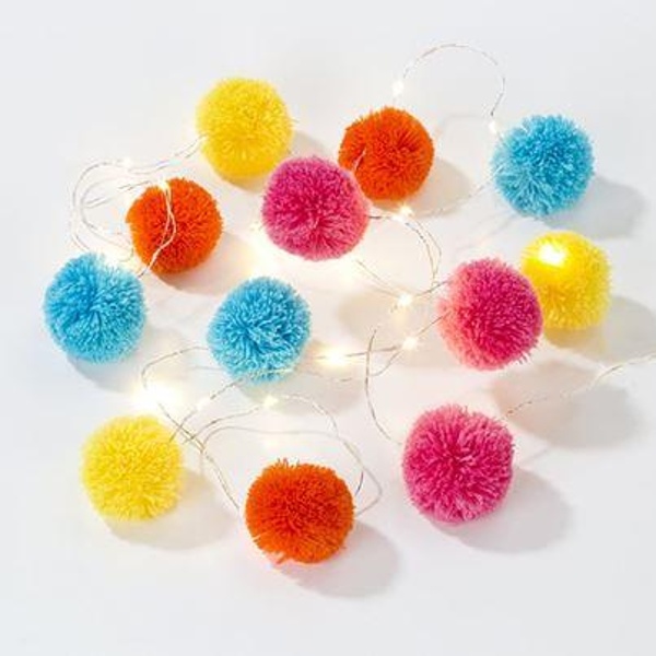 Led světýlka na drátku Pompoms 2 m