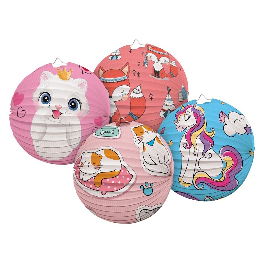 Lampin kulat (kot, lika, jednoroec, lika) 25 cm 1 ks