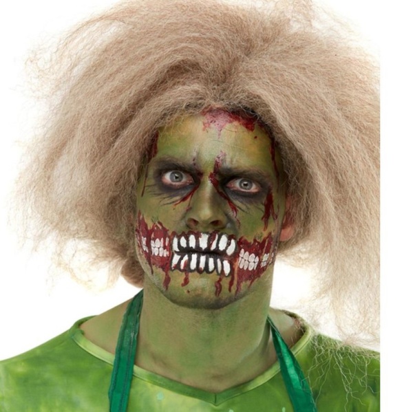 Levně Make-up Zombie zelený a ústa 1 ks