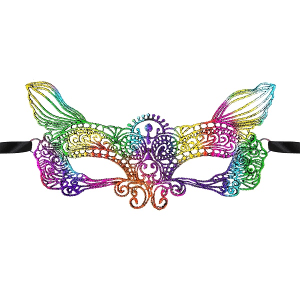 Maska benátská duhový vlk
