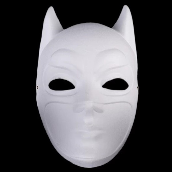 Levně Maska na obličej k domalování Batman