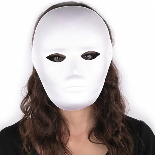 Maska na obličej k domalování pánská