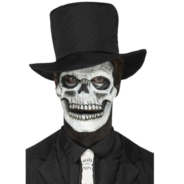 Maska pěnová latexová Kostlivec s pohyblivou čelistí