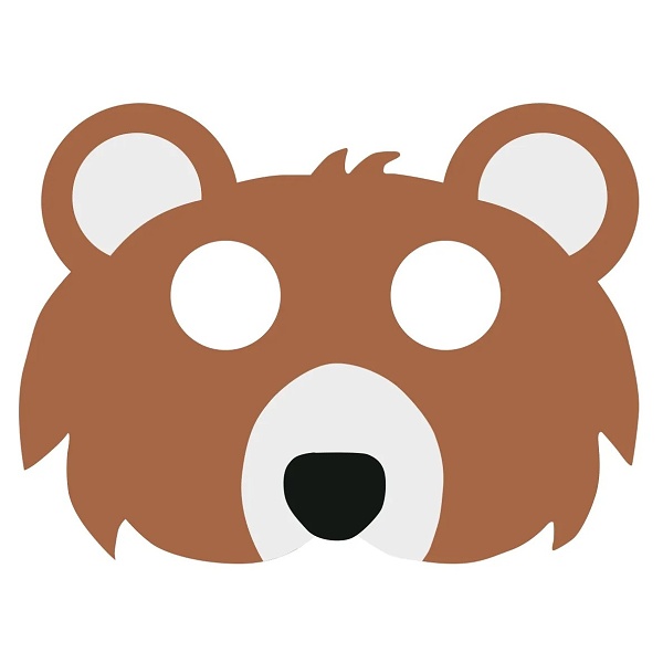 Maska plstěná Medvídek